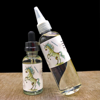 烟油100ml大烟雾蒸汽烟清肺0mg烟液电子烟烟油水果味男士 蓝色 独角兽