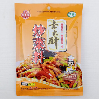 302g李大厨芝麻香调味料调料多口味可选302g炒菜料3袋