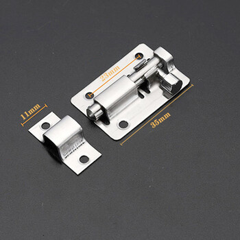 卫生间简易门中方柜门木门窗安装加厚防盗窗户门明插销防盗门插销 1.