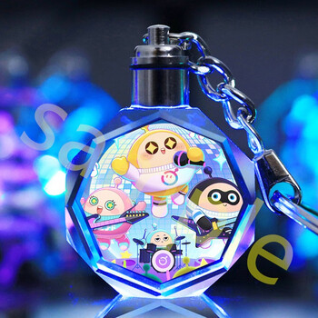 芷彧蛋仔派对水晶发光钥匙扣书包挂件挂饰赛罗奥特曼手办儿童玩具礼物