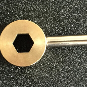 六角水表钥匙六边阀门钥匙自来水表前阀门钥匙磁力锁闭阀门12mm