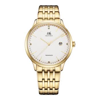 上上海钻石牌手表男全自动机械表简约防水钻石牌表情侣手表国产腕表