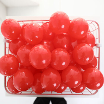 儿童海洋球玩具 7cm_红色_海洋球100个