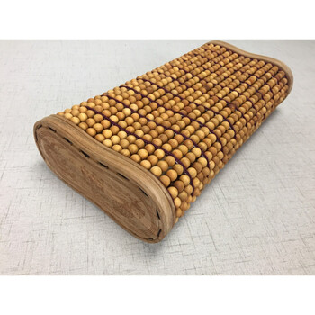 崖柏实木枕头 太行崖柏麻将枕头天然实木镂空安神颈椎专用枕夏天家用