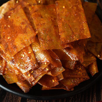 辣条零食江西特产辣条鞋底辣片儿时零食手工小吃108克 辣皮108gx2袋
