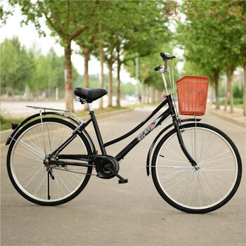 foly自行车男女式24寸26寸女士公主轻便休闲复古城市学生脚踏车 26寸