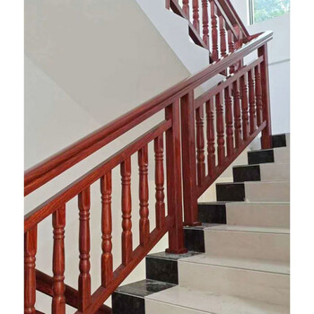 楼梯扶手护栏家用室内铝扶手新式中仿木扶手栏杆铝艺扶手