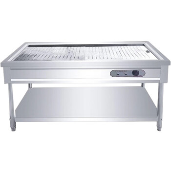 ytynt  商用不锈钢卤肉熟食保温蒸菜台包子馒头小碟菜玻璃罩快餐保温