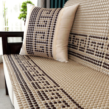2022新款陶瓷沙发垫夏天款凉垫夏季防滑透气沙发套罩垫子凉席珠子坐垫
