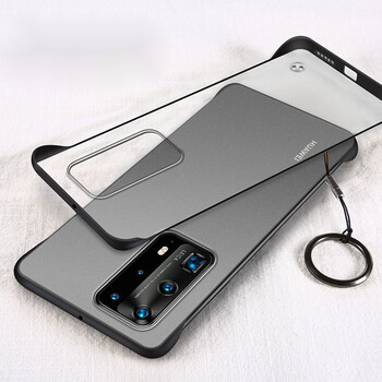 陆魅华为p40pro手机壳微磨砂无边框p40手机套保护套透明简约软边男女