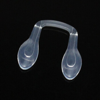 爱诺登(ainuodeng) 儿童眼镜鼻托透明硅胶u形连体鼻垫防滑套式插入式