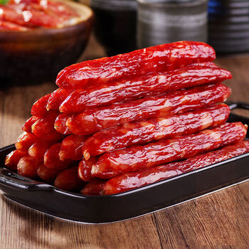 广式广味腊肠咸甜味香肠广东特产风味微甜腊肠腊味 广式腊肠【咸甜