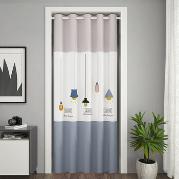 挡风帘卧室衣柜挂帘布帘试衣间遮挡帘子厨房过道简易卫生间门帘 吊灯