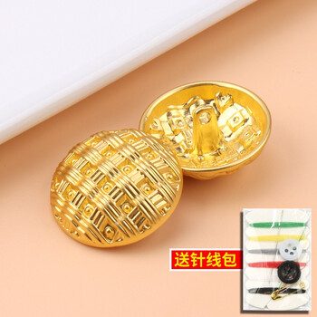 金色扣子百搭圆形男女衣服上衣金属钮扣配件高档大衣风衣毛衣纽扣5雾