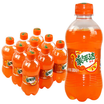 百事可乐无糖可乐300mlx6瓶酸饮料小瓶汽水饮品宅家 美年达300ml*12瓶