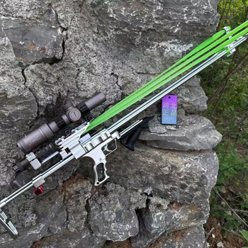 湖北暗影荆州暗影弹弓100拉锯弹弓暗影麒麟虎王霸道 14杆弓加5皮