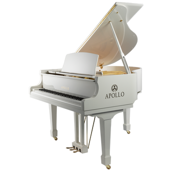 日本阿波罗/apollo钢琴a-p152c 黑色,白色亮光 三角琴 专业演奏日本