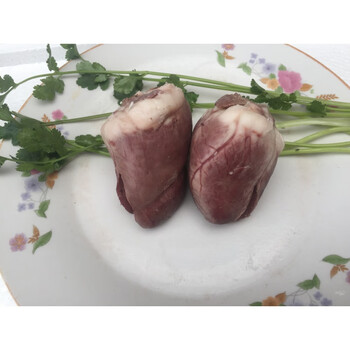 新鲜羊心熟羊心农家山羊心脏现煮羊下水真空五香熟食