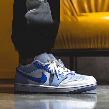 air  jordan 1 low  aj1低帮运动篮球鞋dd1650-001 dm5442-040 雾霾蓝
