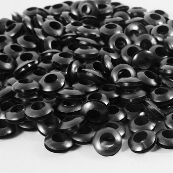 黑色双面护线圈橡胶圈过线圈出线环护线套过孔o型圈密封圈1000只 3mm