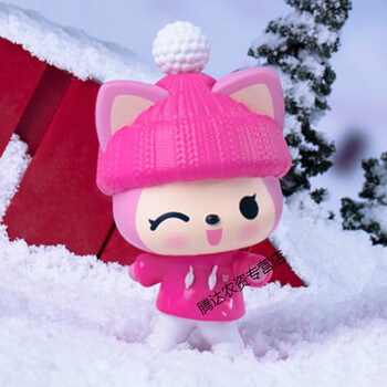 阿狸迷你公仔瑞系列盲盒圣诞节日礼物确认指定款手办摆件确认款雪板桃