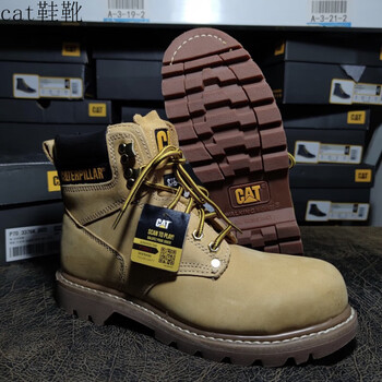 鞋>男靴>男士马丁靴>卡特(cat)>卡特(cat)钢头款大黄靴防砸经典款户外