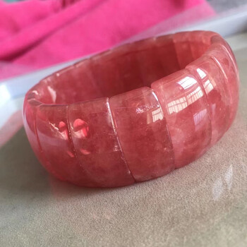 阿根廷冰种红纹石老料手镯形手23.7*11.6*7.1毫米重量89.24克