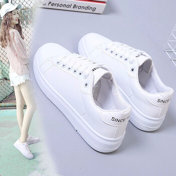 小白鞋女学生板鞋子女青年韩版潮流透气学院风运动女生厚底增高松糕ds