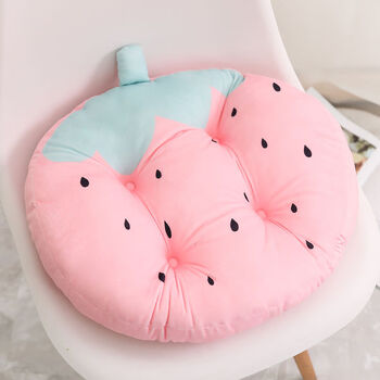 卡通可爱坐垫屁垫软学生教室凳子椅子垫子办公室椅垫加厚屁股垫草莓