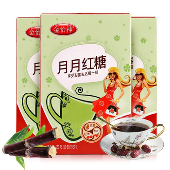 金怡神月月红糖180g速溶颗粒独立小袋包装方便携带月月红糖单盒装12包