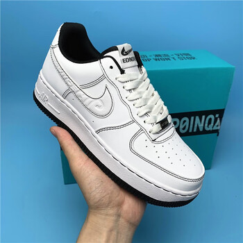 aj空军一号男鞋低帮aj变色龙纯白小白鞋女学生板鞋熊猫鞋儿童男鞋二