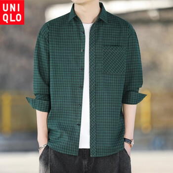 优衣库(uniqlo)优衣裤库官方旗舰店春季新款衬衫潮流格子风休闲透气