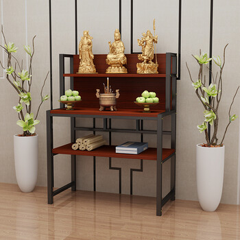 佛龛供台家用供桌佛柜神龛观音财神柜关公牌位架子神台佛台立柜黑架