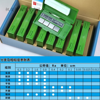 粗糙度對比樣塊濰坊七組全套表面粗糙度對比樣塊車床銑刨磨床粗糙度