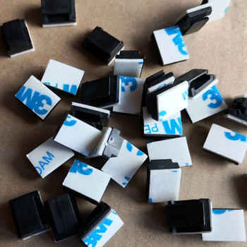 排线卡扣自粘式扁平网线贴墙固定汽车走线卡扣网线整理排线线夹子收纳