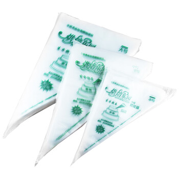 Mrf 透明加厚一次性pe裱花袋奶油蛋糕挤花袋可配裱花嘴使用中号 100个 图片价格品牌报价 京东