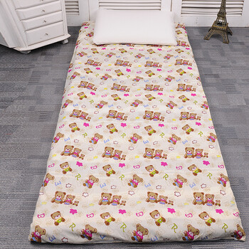 单人褥子罩套白褥子上下铺垫学生宿舍单位军训可拆洗褥军绿床垫子褥子