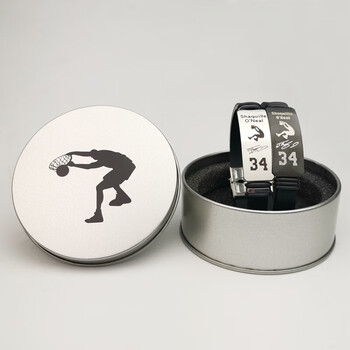 京识湖人队球星沙克奥尼尔34号大鲨鱼篮球手环限量版周边运动硅胶