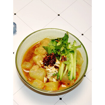 满栎小谷吉林市名小吃吉林煎粉长春炒粉大连炒焖子500克无料生粉块