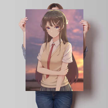 君楷樱岛麻衣海报 青春猪头少年兔女郎学姐动漫海报宿舍超大墙贴纸