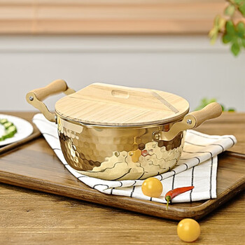 神田日本进口钛金雪平锅双耳家用小汤锅 一人食锅煮面锅泡面锅奶锅 18