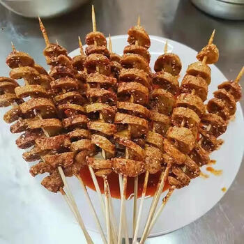 手工面筋大串烧烤面筋半成品油炸面筋家用商用素食面筋卷凉拌原味面筋