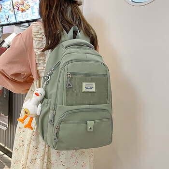 川淞支持国货国潮书包书包女初中生中学生高中女生大容量背包轻便减负