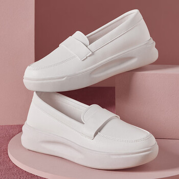 hkzn护士鞋软底女鞋秋冬透气不累防滑防臭医护专用白色工作舒适单鞋ph