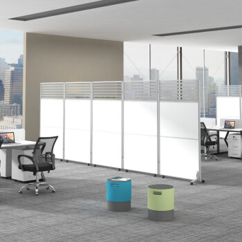 韬运志光 办公室屏风隔断现代简约板式客厅可折叠遮挡新中式办公移动