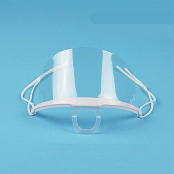 餐饮口罩餐饮口罩塑料厨师口罩透明微笑食堂餐厅餐厅口罩防雾防尘飞沫