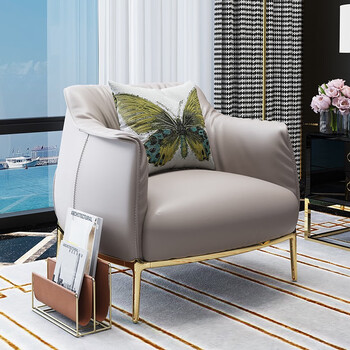 【一件8折】意卡芙 沙发 沙发椅 真皮沙发 后现代设计师创意单人位