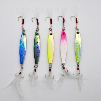 Gowke路亚羽毛钩铁板饵双钩沉水铅鱼饵套装盒装单个三本钩铅鱼船钓海钓黑鱼夜光夏季垂钓可用远投拟饵铁板饵套餐1 14g 图片价格品牌报价 京东