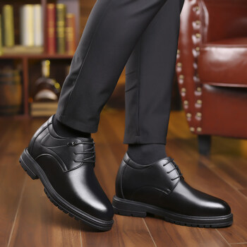 夏季白色男士特高内增高鞋10cm小个小巨显高跟鞋商务白皮鞋10厘米品质