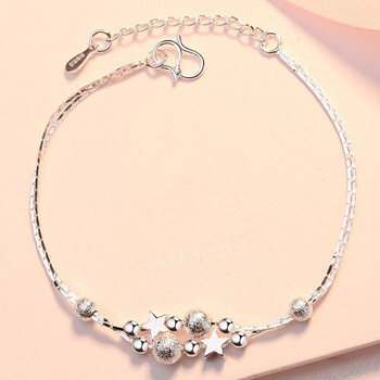 有依有靠五角星手链s925银女银年轻款学生2021新款不掉小众简约闺蜜